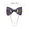 thumbnail image 4 of Corbata Pajaritas Minnieouse Doble capa Moda Hombre Gris H3112-4, 4 of 6