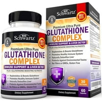 BioSchwartz Antioxidant Glutathione Complex with Milk Thistle, Liver & Immune Support, 60 Count