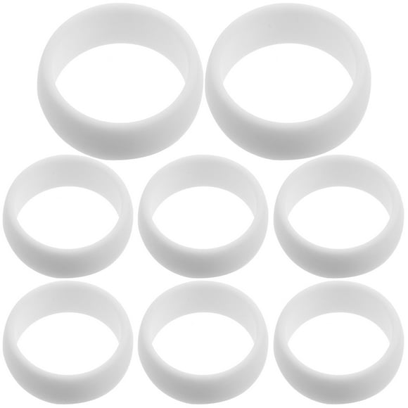 8Pcs Silicone Rings Men's Silicone Rings Sports Silicone Rings Fitness Rings