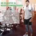 thumbnail image 5 of (M) Rodillera deportiva extendida, rodillera de compresión elástica antideslizante transpirable para deportes, correr, desgarros de menisco, artritis médica, 5 of 5