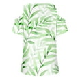 thumbnail image 4 of Ankola 2024 Summer Tops for Women Sexy Off Shoulder T-Shirt Fashion Printed Shirts Casual Crew Neck Blouse Tunic Top, 4 of 4