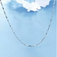 thumbnail image 2 of K-KED Real Pt950 Pure Platinum 950 Necklace For Women Yuanbao Shaped Solid Chain-18in-1.2mm-4.4-4.6g, 2 of 9