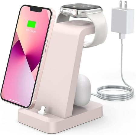 Wireless Charger for iPhone: ETEPEHI 3 in 1 Charging Station for Apple Watch Series 7 6 SE 5 4 3 & Charging Dock for iPhone 14 13 12 11 Pro X Max XS XR 8 7 Plus 6s 6 with Adapter