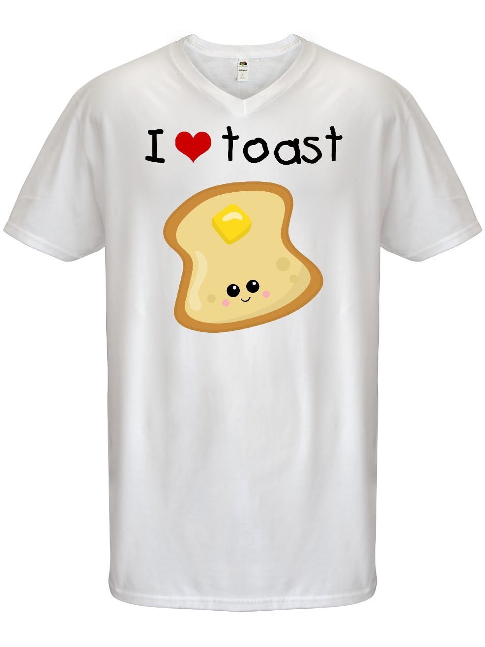 Inktastic I Love Toast Adult Men's V 