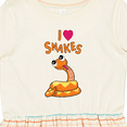 thumbnail image 4 of Inktastic I Love Snakes Girls Toddler Dress, 4 of 5
