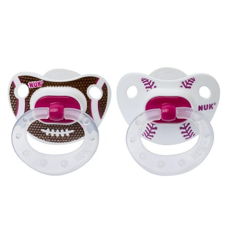 NUK Sports Orthodontic Pacifier, 0-6 Months, 2 pack
