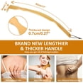 thumbnail image 2 of 4 Pack Back Scratcher for Men, Women & Adults - Long Curved Handle Bamboo Back Scratcher Provides Instant Itch Relief-Easy Reach Every Itchy Spot, 17'' Wood Back Scratchers, 2 of 5