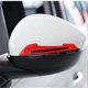 thumbnail image 4 of 2 Pcs Car Reflective Stickers Flexional Red Rearview Mirror Reflective Stickers for Doors Bumpers, 4 of 4
