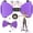 Purple, variant on Waist Twister Machine, Silent Ab Toner Machine with LED Screen, Core Workout Board for Women, Home Gym Equipment for Hourglass Figure & Love Handle Reduction