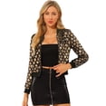 thumbnail image 1 of INSPIRE CHIC Blouson Bomber Court à Paillettes pour Femme à Col Montant à Manches Longues avec Fermeture Éclair, 1 of 6