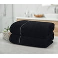 thumbnail image 3 of Juego de toallas de baño MyOwn Cotton, 2 unidades, 70 x 140 cm, color negro, 3 of 8