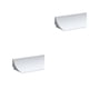 thumbnail image 1 of Wosthever Barrera de ducha de tira de base de goma flexible para garaje impermeable y duradera blanca 80 cm Blanco 80 cm 2Conjunto, 1 of 1