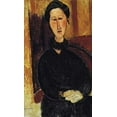 thumbnail image 2 of Modigliani, Amedeo 12x18 White Modern Wood Framed Museum Art Print Titled - Portrait Of Anna Zborowska, 2 of 4