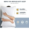 thumbnail image 3 of UNIKOME Down Feather Pillows for Bed 20 x 30 Inches Queen Size Set of 2, Medium Firm Luxury Cooling Hotel Collection Feather Down Pillows for Back, Stomach or Side Sleepers, 3 of 12