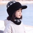 thumbnail image 7 of Enyan Kids Winter Hats Girls Knit Beanie Visor Cap Thick Warm Beanies with Brim for Little Toddler Girl, 7 of 7