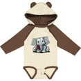 thumbnail image 3 of Inktastic KiniArt Elephant Boys or Girls Long Sleeve Baby Bodysuit, 3 of 5