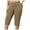 Khaki, variant on adviicd Women Capri Pants Plus Size Stretch Knee Length Leggings Elastic Waist Casual Summer Ladies Pants Khaki, 5XL