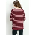 thumbnail image 5 of Stripe Long Sleeve Double Layer Nursing/Maternity Top, 5 of 5