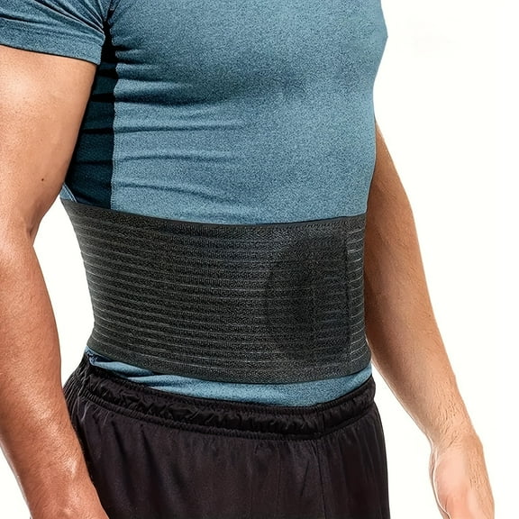 Teeuard Adjustable Hernia Belt for Men & Women - Abdominal Support Binder with Compression Pad -M