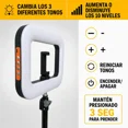 thumbnail image 3 of Panel de Luz LED Rectangular Recargable con Tripié 2.1 m Soporte Celular 20 W, 3 of 8