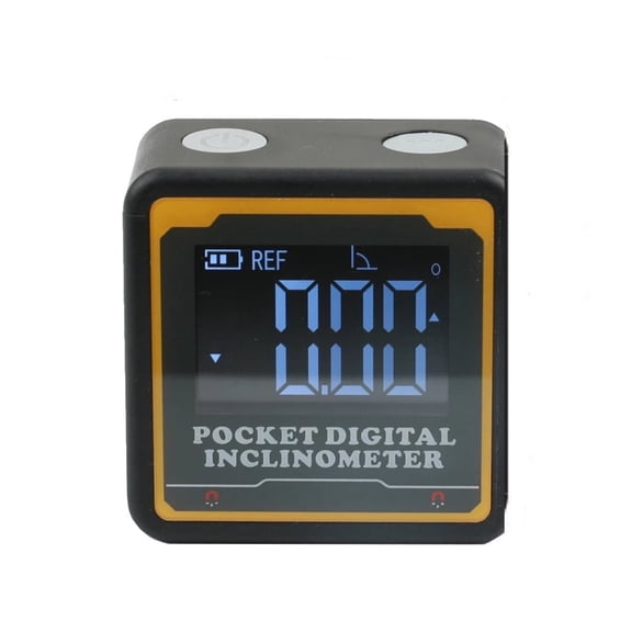 Ultra Small Digital Angle Finder Magnetic Level, Rechargeable Angle Cube, Table Saw Miter Gauge, Wood Working Measuring Tool with storage pouch（No Bluetooth）