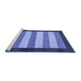 thumbnail image 2 of Ahgly Company Machine Washable Indoor Rectangle Abstract Blue Modern Area Rugs, 7' x 9', 2 of 4