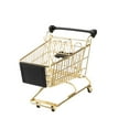 thumbnail image 2 of Mini Panier d'Achat Jeu d'Imitation Simulation Panier d'Achat pour Fille Enfant Doré, 2 of 8