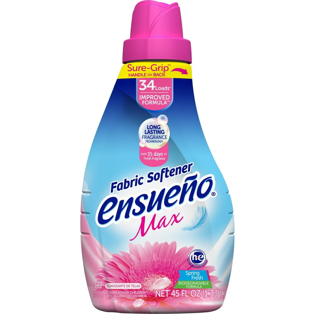 Ensueño® Max Liquid Fabric Softener, Spring Fresh, 45 fl. oz., 34 loads