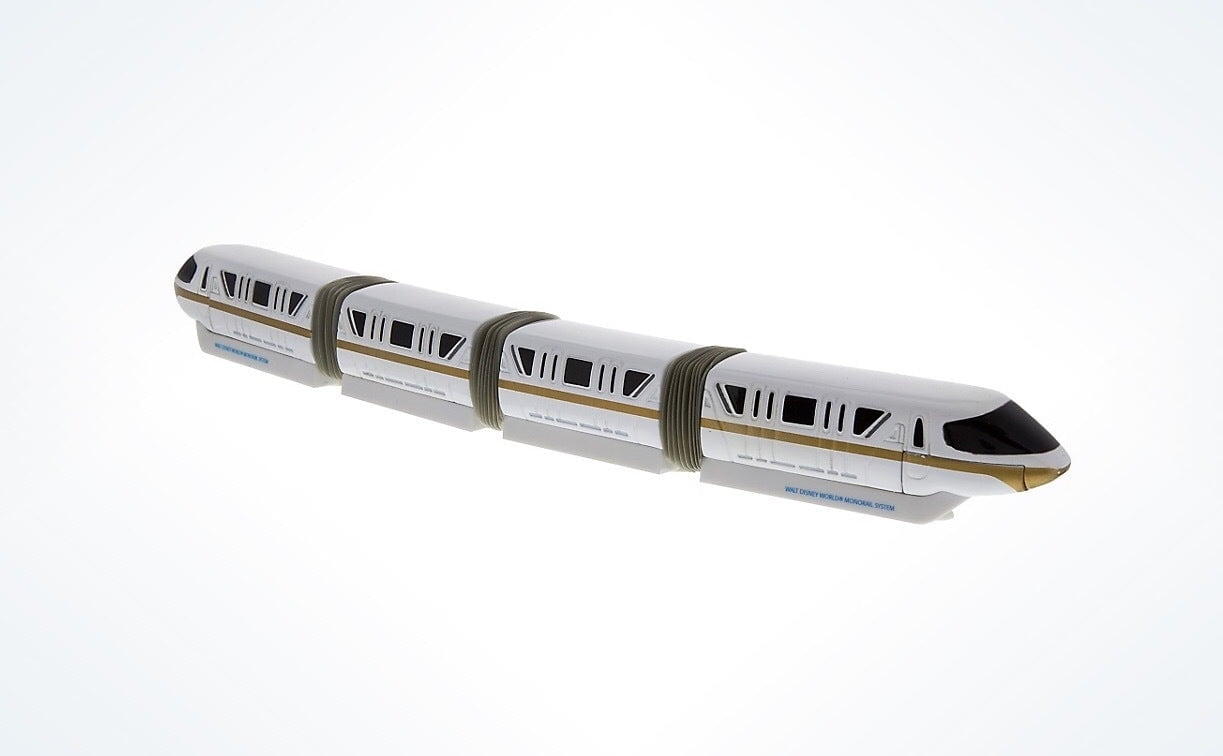 Disney Parks Monorail Die-Cast Vehicle set, Four pieces Cars join