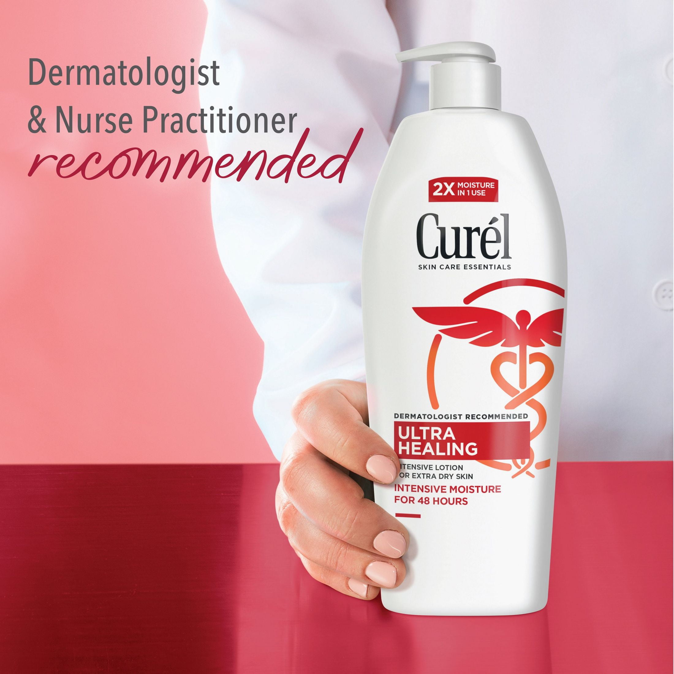 (4 pack) Curel Ultra Healing Intensive Fragrance-Free Lotion, Extra-Dry Sensitive Skin Moisturizer, 20 fl oz