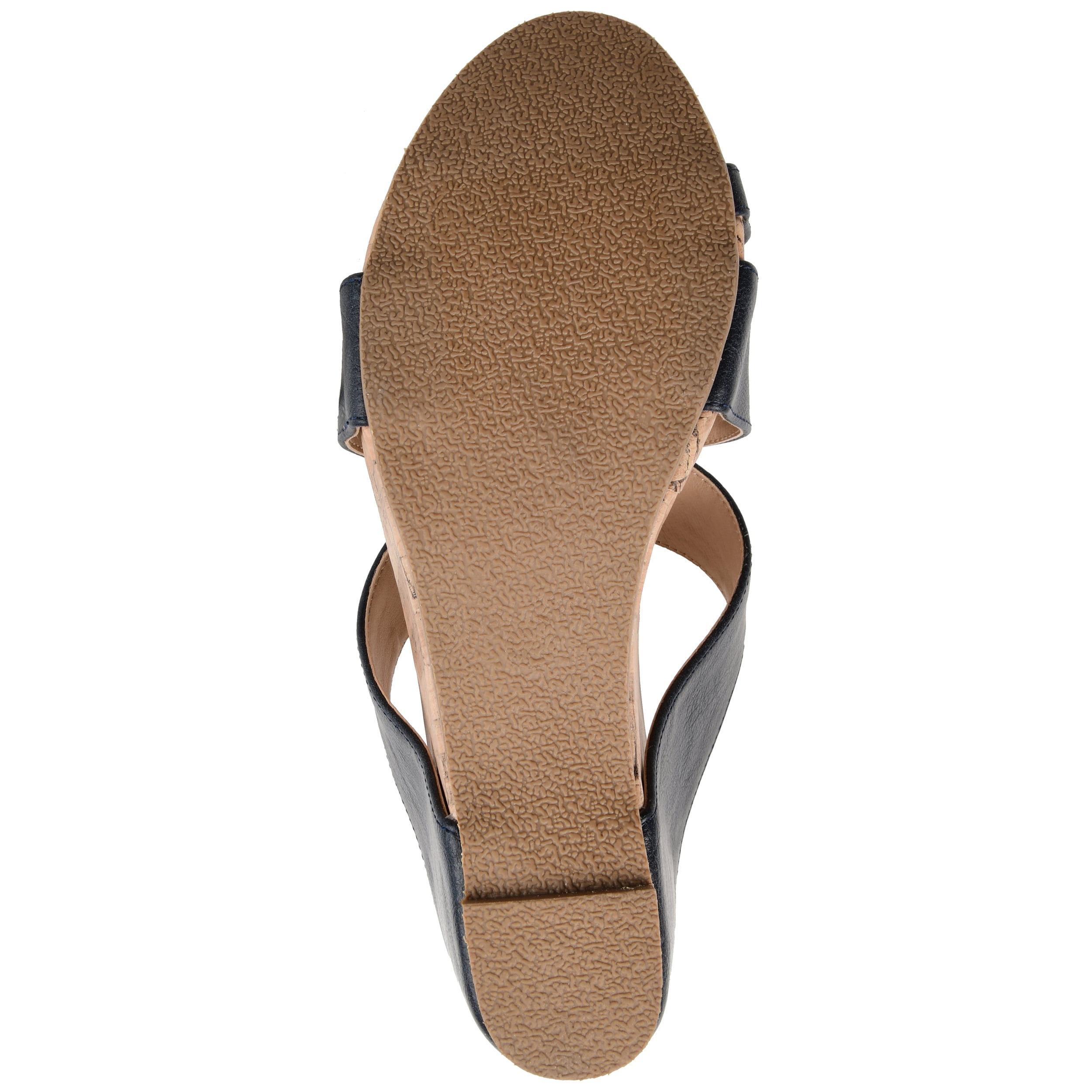 Journee Womens Rayna Wedge Heel Slip On Sandals