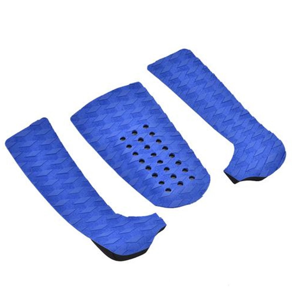 ROBOTGXG 3pcs Surfboard Traction Pad Stomp Pad Surfboard Nonslip EVA Tail Mat Foot Grip