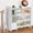 White Plastic Bins, variant on CAPHAUS Toy Organizer with 8 White Plastic Bins, Storage Cabinet for Messy Items, Perfect Toy Storage Solution, for Toddler Room Organizers and Storage, Toy Organizers and Storage Bins, Natural Oak