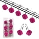 thumbnail image 1 of Ganchos para cortina de ducha con rosas | Anillas decorativas de plástico para cortinas de baño y ventana | Elegante diseño de rosas en rosa, rojo, morado y blanco, 1 of 6