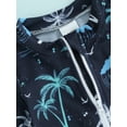 thumbnail image 5 of Bagilaanoe Toddler Baby Boys One-Piece Swimsuit Print Short Sleeve Zipper Rashguard Swimwear 3M 6M 12M 2T 3T Kids Summer Bathing Suit, 5 of 8