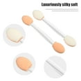 thumbnail image 4 of Unique Bargains 25PCS Dual Sides Eye Shadow Brushes Sponge Applicators Makeup Eyeshadow Brushes Clear with Container, 4 of 7