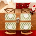 thumbnail image 5 of PEIBang Christmas Table Placemats,Winter Xmas Holiday Placemats Decoration,Xmas Table Mats for Party Kitchen Dining Decoration,13x20 Inch, 5 of 6