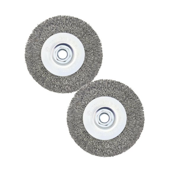 Cepillo de alambre OSFTBVT ondulado de 10 cm para amoladora angular 4-1/2