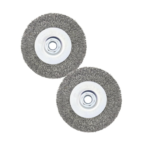 Cepillo de alambre OSFTBVT ondulado de 10 cm para amoladora angular 4-1/2