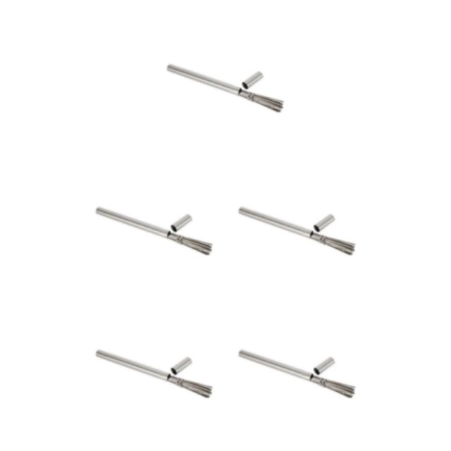 Inteprter Pinchos para barbacoa, herramientas planas para parrilla, tenedores de acero inoxidable, aguja reutilizable para exteriores, para Type2 NO2