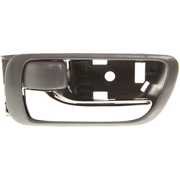 Interior Door Handle Compatible with 2002-2006 Toyota Camry Front or Rear, Driver Side Japan or USA Built Vehicle Gray bezel with chrome lever