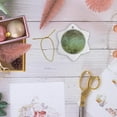 thumbnail image 6 of 3drose, Steampunk Clock Watch and Flower Design, 3 inch Snowflake Porcelain Ornament, 6 of 7