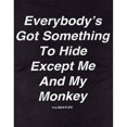 thumbnail image 3 of The Beatles - Camiseta Me And My Monkey Estampado en Espalda para Adultos Unisex (Negro), 3 of 3
