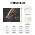 thumbnail image 2 of Susaid Colorful Dragon Head Profile Pattern Canvas Wall Decor Poster Framed Artwork Decoration for Bedroom Home Office Ready to Hang,Horizontal, 2 of 6