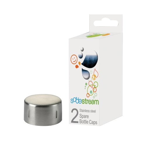 SodaStream Bottle Caps, Metal, 2Pack
