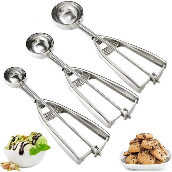 Cookie scoop set 3 piece set Cookie scoop set Stainless steel cookie dough scoop 3 piece set