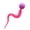 Pink, variant on Cat Toy Ball with Long Plush Worm Tail, Interactive Kitten Chase Toy for Indoor Cats, High-Elasticity Bouncy Ball with Soft Fuzzy Tail, Multi-Color Pet Exercise & Boredom Relief Supplies