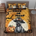 thumbnail image 2 of Trick or Treat Scottish Terrier Needs Candy Happy Halloween Night Quilt Bedding Set Scottie Dog Lover Gifts 1 Blanket Bed Cover 2 Pillowcases - 02020, 2 of 5