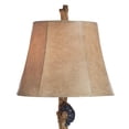 thumbnail image 3 of John Timberland Climbing Bears 22 1/2" High Small Rustic Style Accent Table Lamps Set of 2 USB Port Brown Wood Finish Charging, 3 of 9