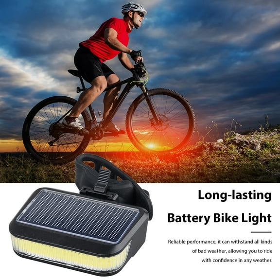 Eoperou Solar Bicycle Tail Light: Adjustable Rechargeable MTB Road Mountain Bike Lamp Waterproof Night Riding Bike Lamp